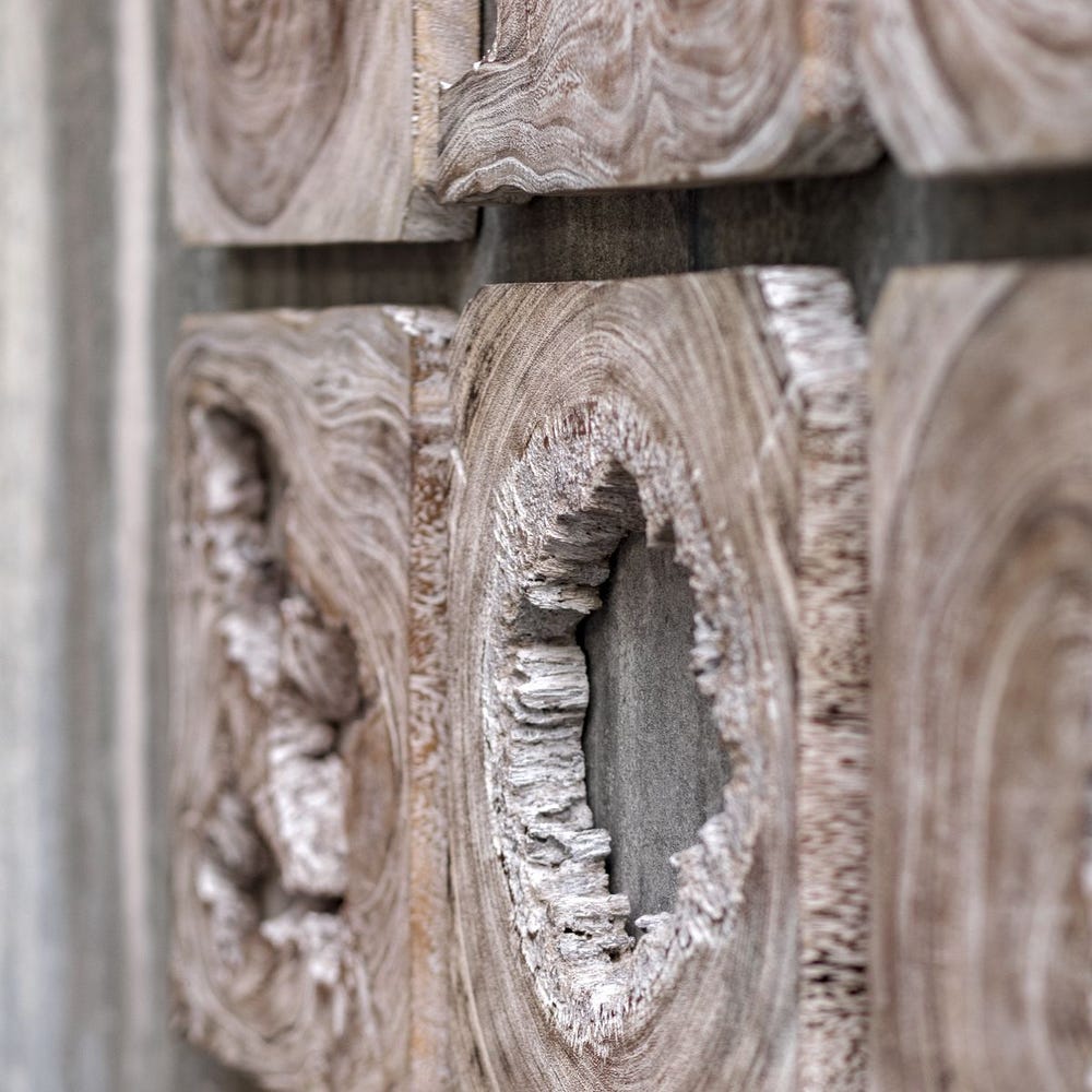 Talia Wood Wall Decor 9 pcs - Euro Living Furniture