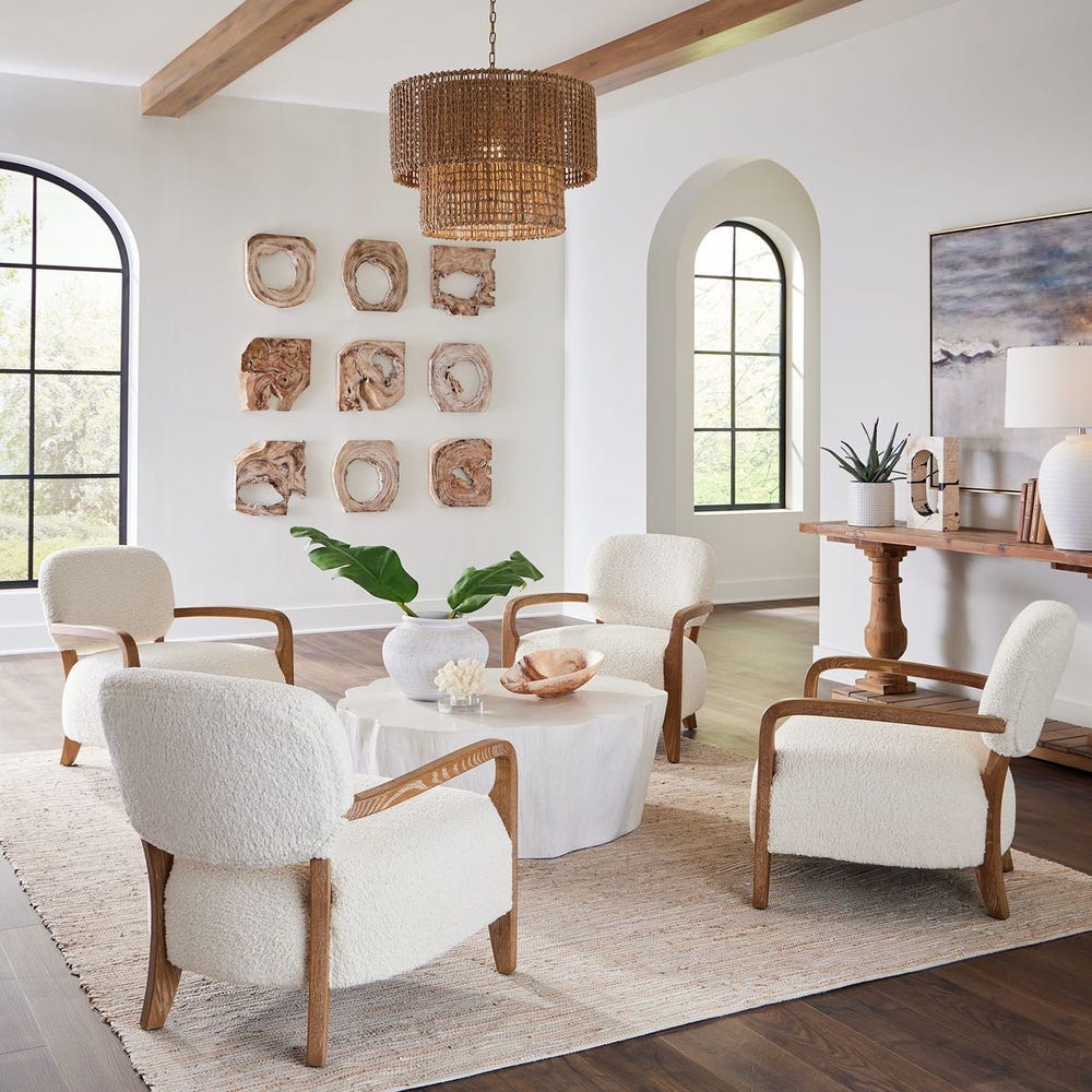 Talia Wood Wall Decor 9 pcs - Euro Living Furniture