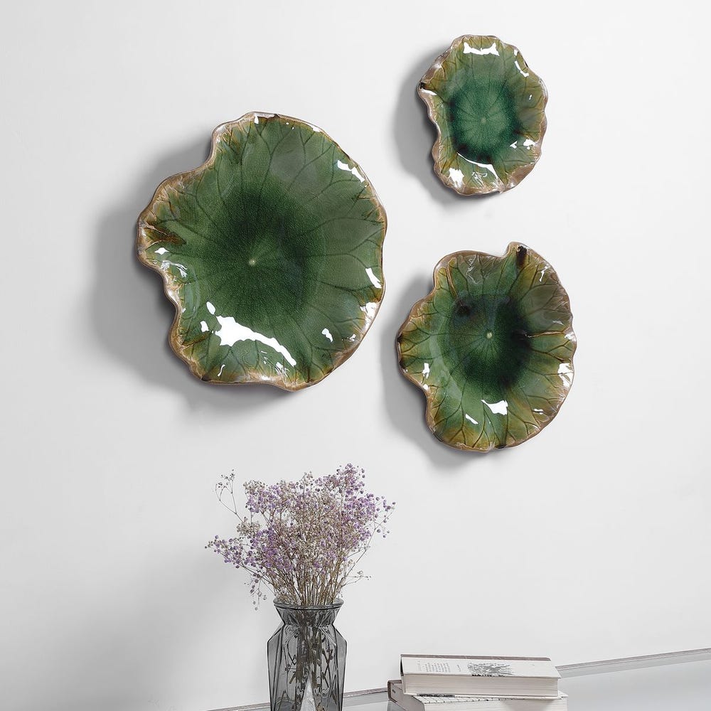 Anabella Ceramic Wall Decor 3 pcs - Euro Living Furniture