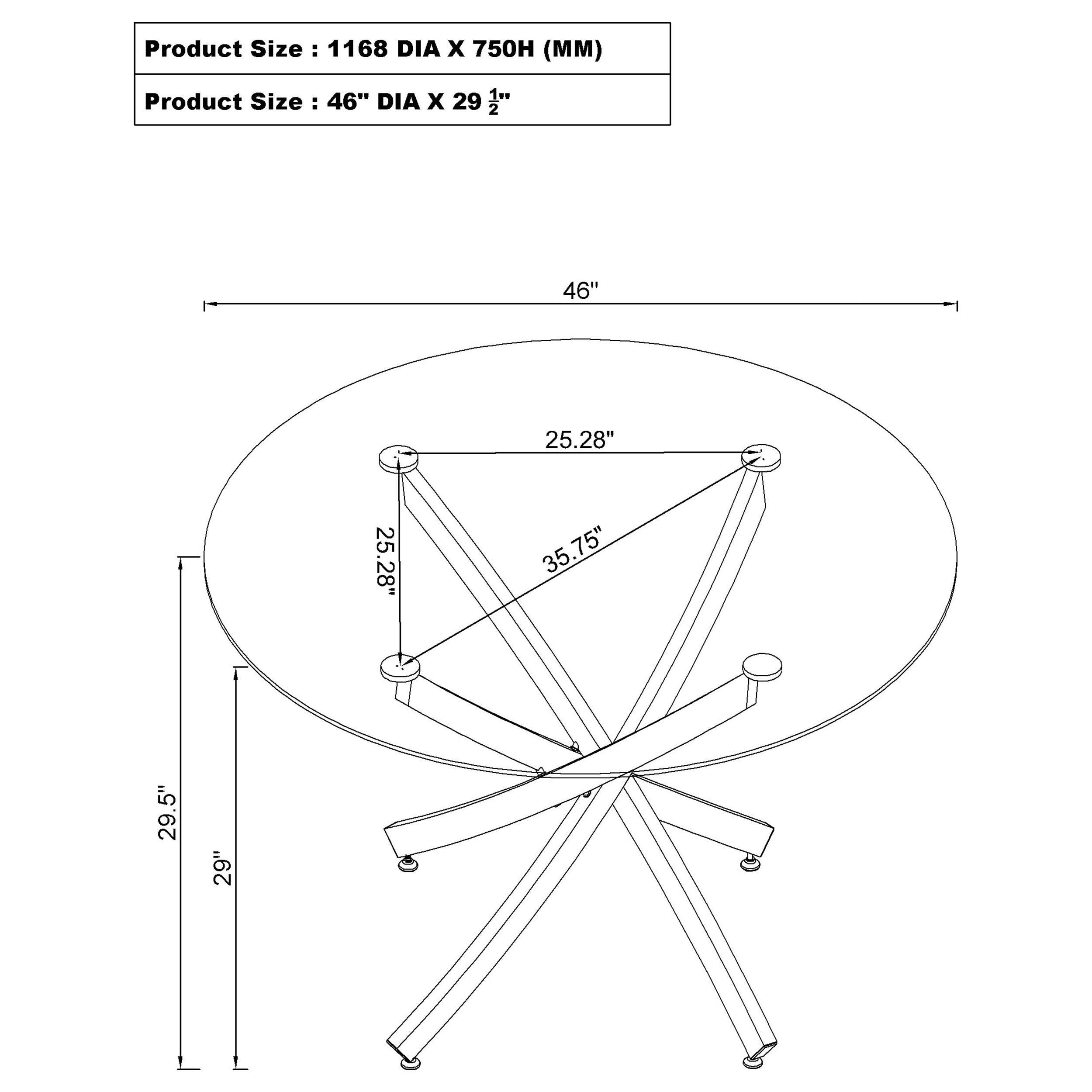 Beckham Round Table - Euro Living Furniture