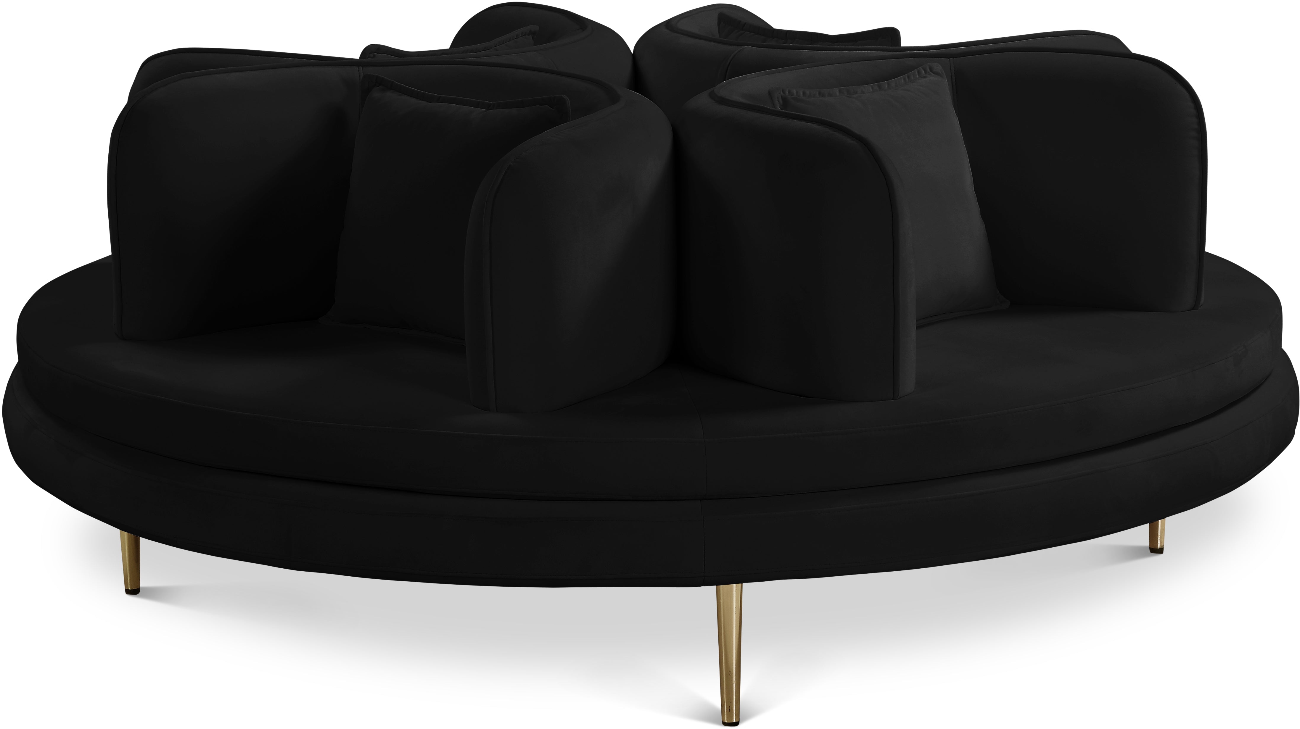 Circle Velvet Roundbout Sofa - Euro Living Furniture
