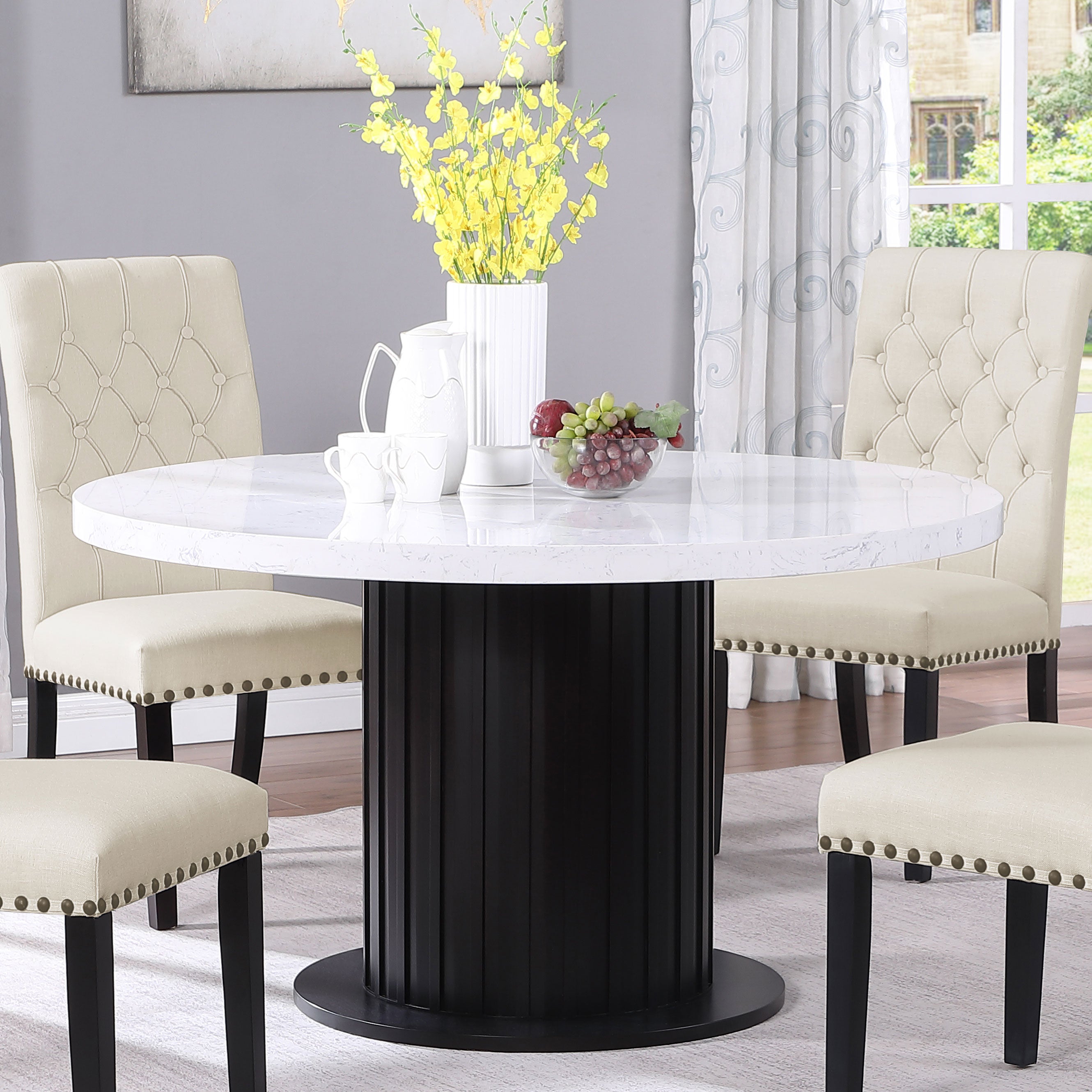 Sherry Around dining table - Euro Living Furniture