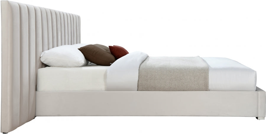 Pepo King Velvet Bed - Euro Living Furniture