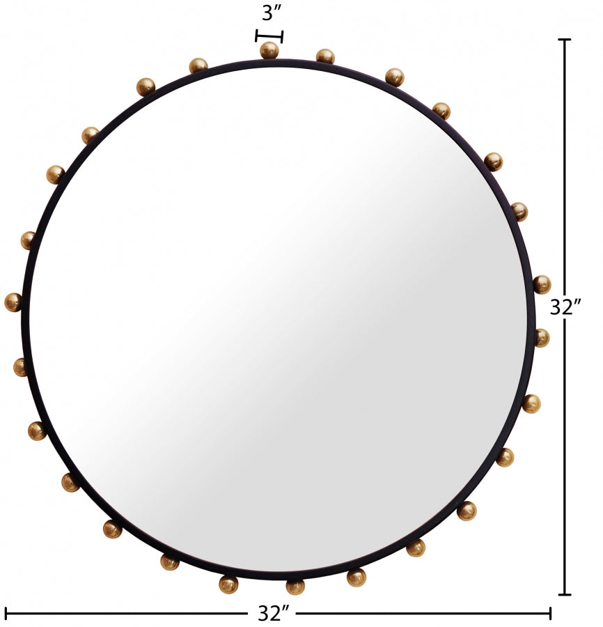 Japandi Round Mirror