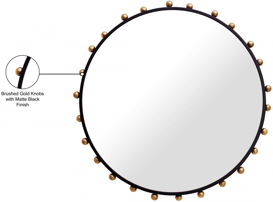 Japandi Round Mirror
