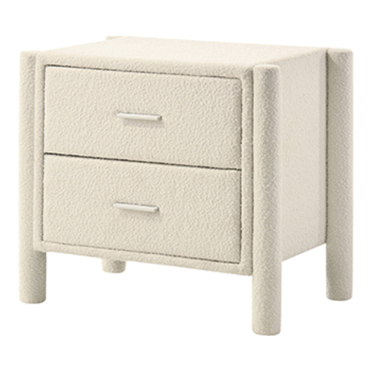 Heaven Ivory White King Bed