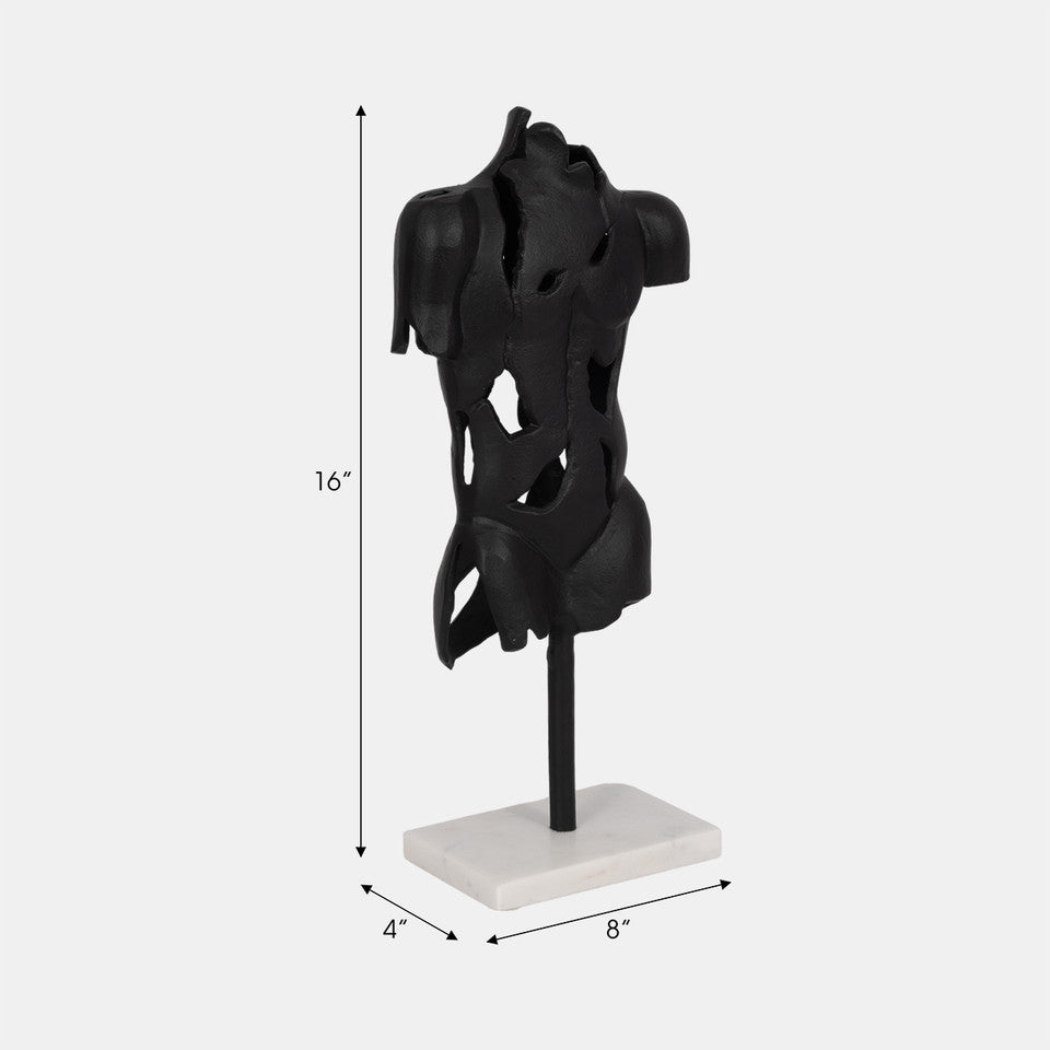 Black Bust Sculpture - Euro Living Furniture