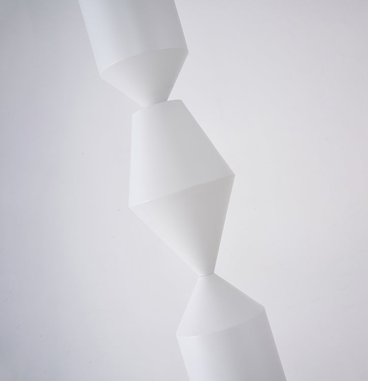 Shapes White Floor Lamp