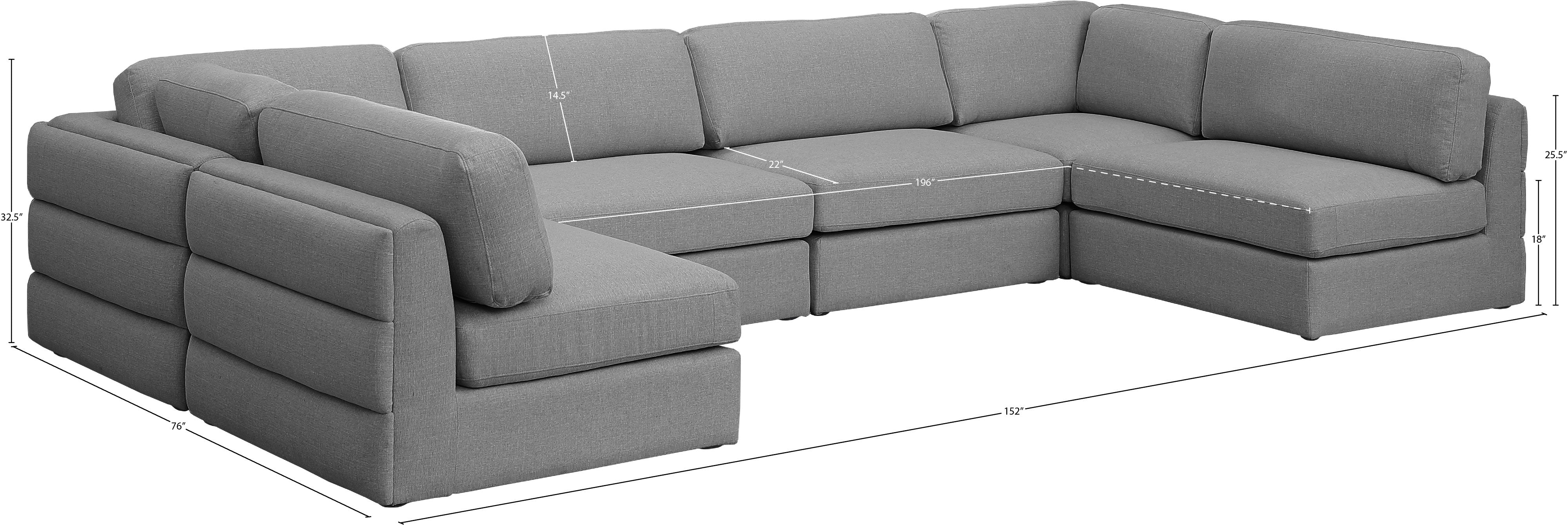 Vienna Fabric Sectional - Euro Living Furniture