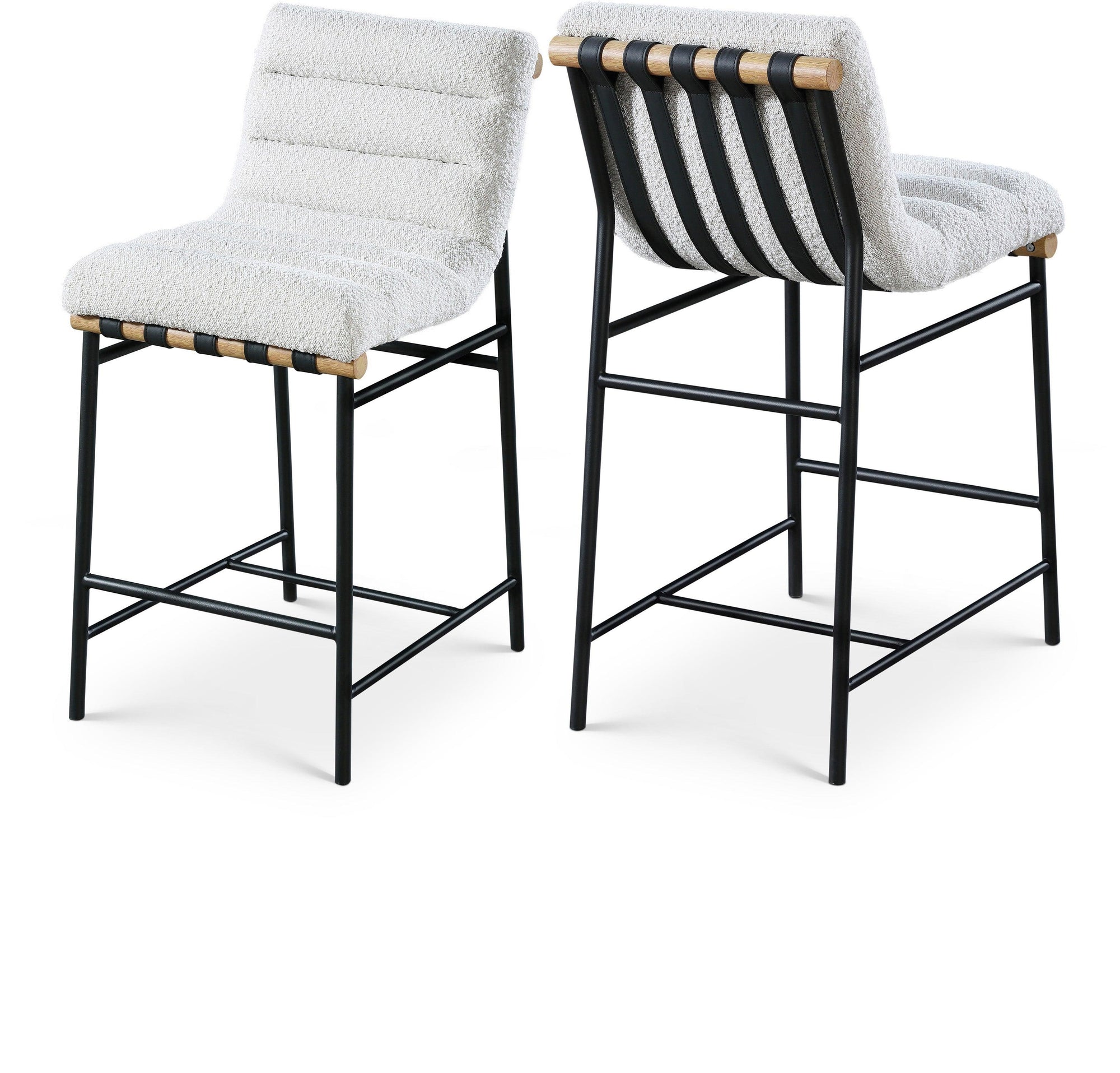Blake counter stool in Cream - Euro Living Furniture