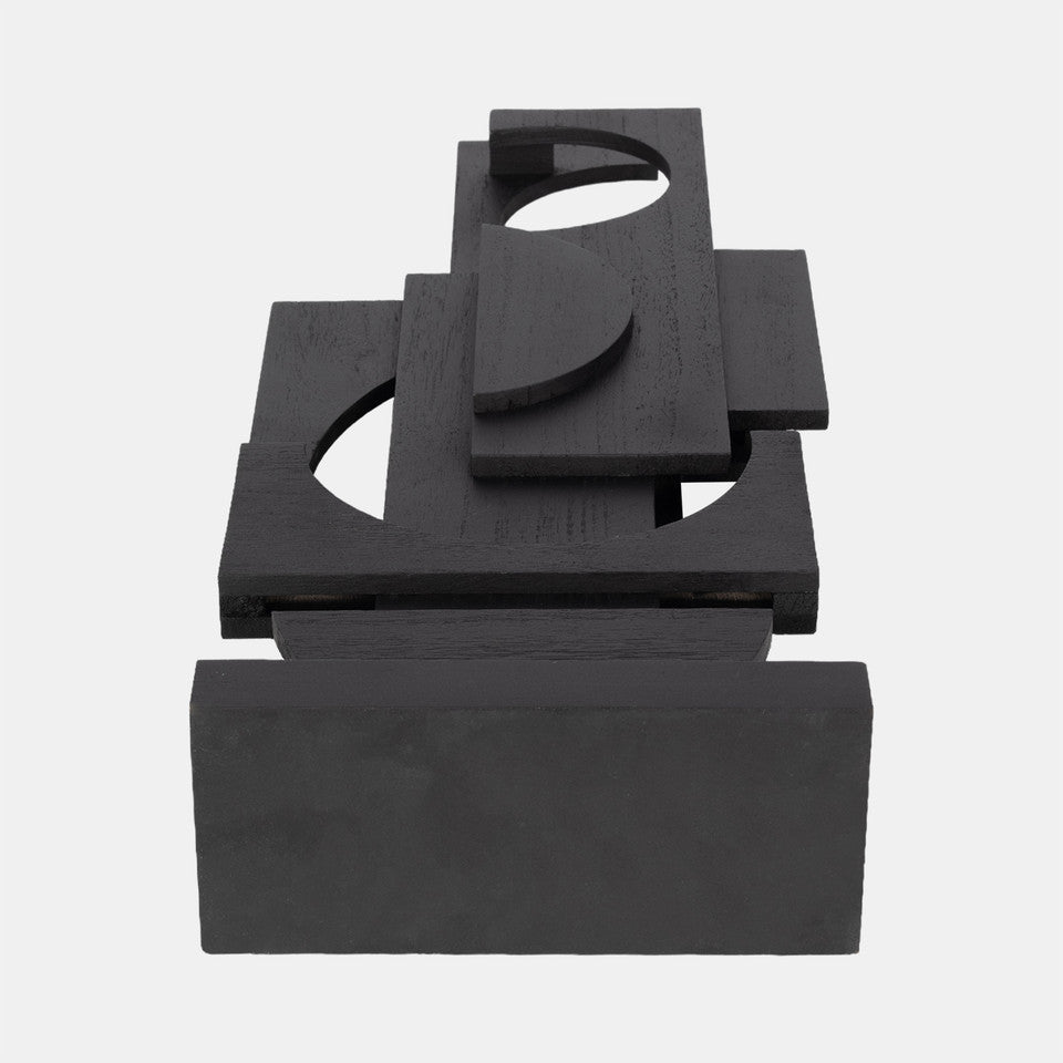 Geometric Black Sculpture - Euro Living Furniture