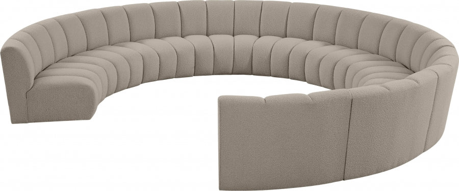 Round Fabric Sectional - Euro Living Furniture