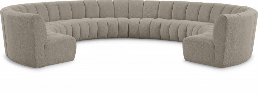 Round Fabric Sectional - Euro Living Furniture