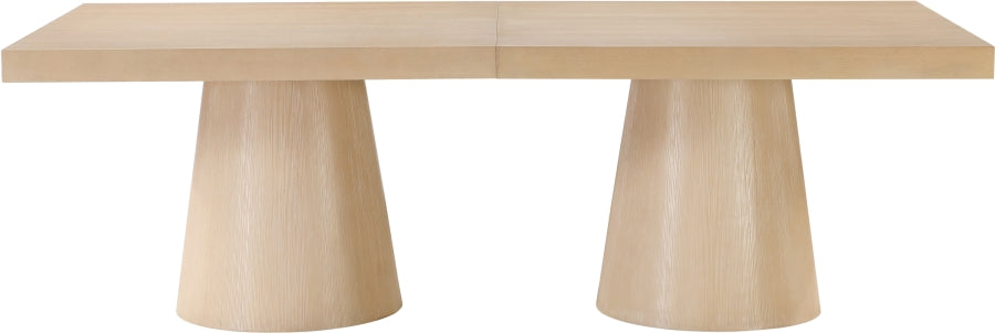 Takoma  Natural Oak Wood Dining Table - Euro Living Furniture