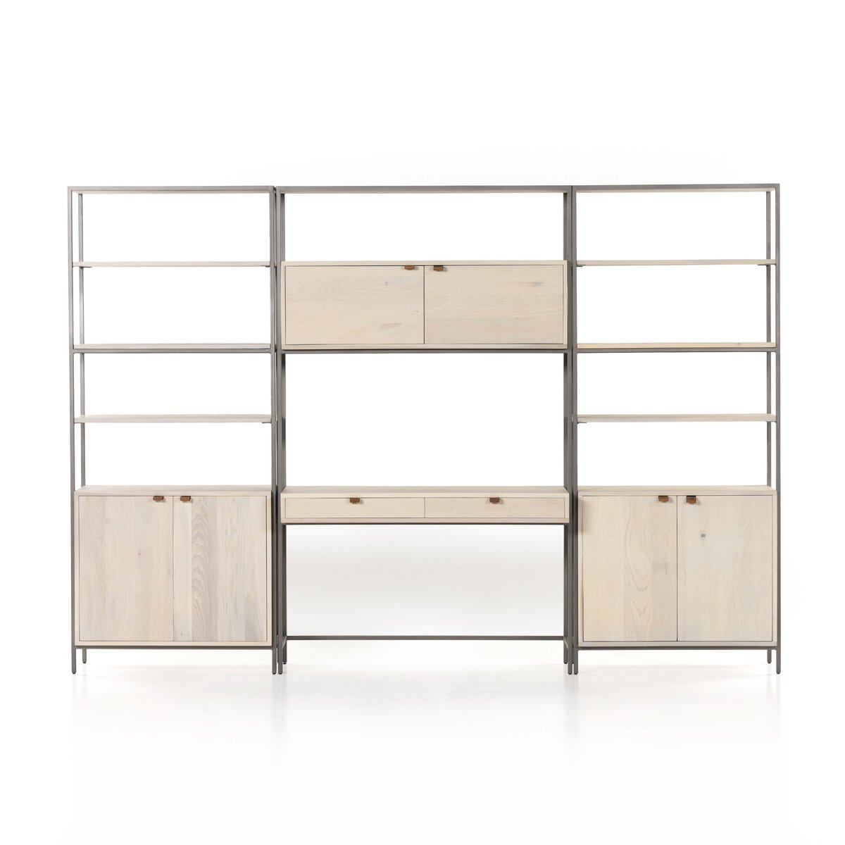 Pedro Desk + Bookshelf - Euro Living Furniture