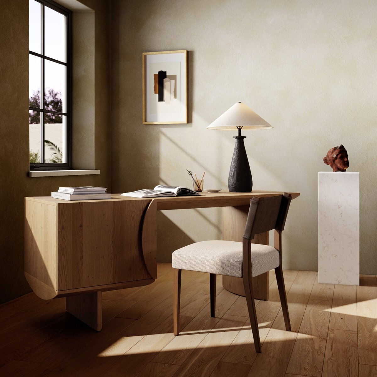 Jarvis Office Desk - Euro Living Furniture
