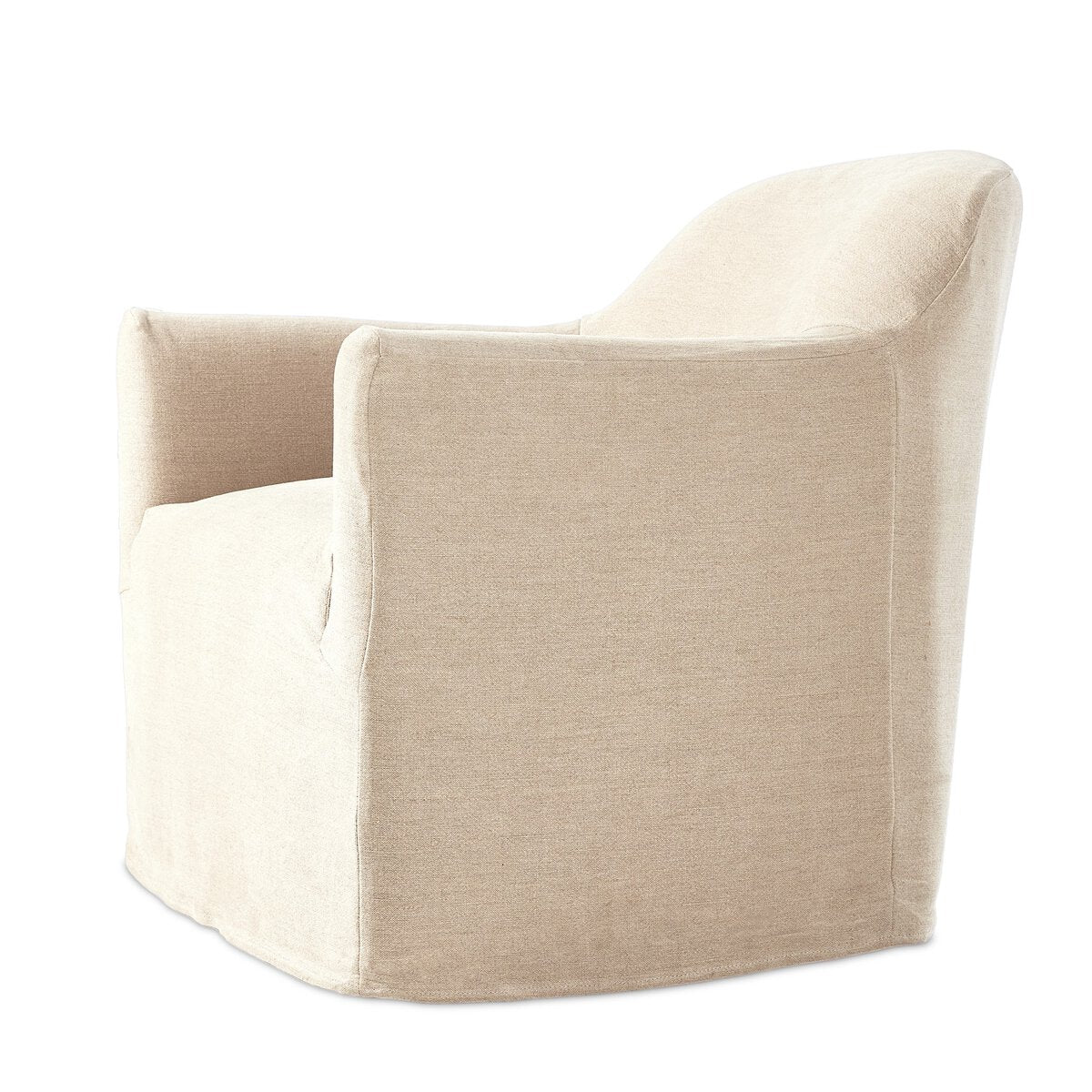 Lowell Slipcover Swivel Chair - Euro Living Furniture