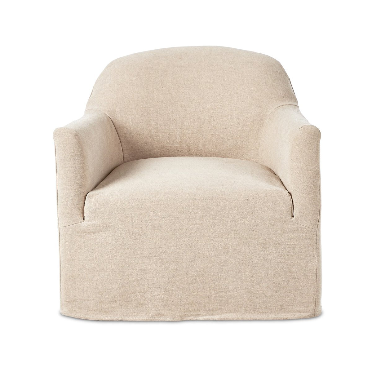Lowell Slipcover Swivel Chair - Euro Living Furniture