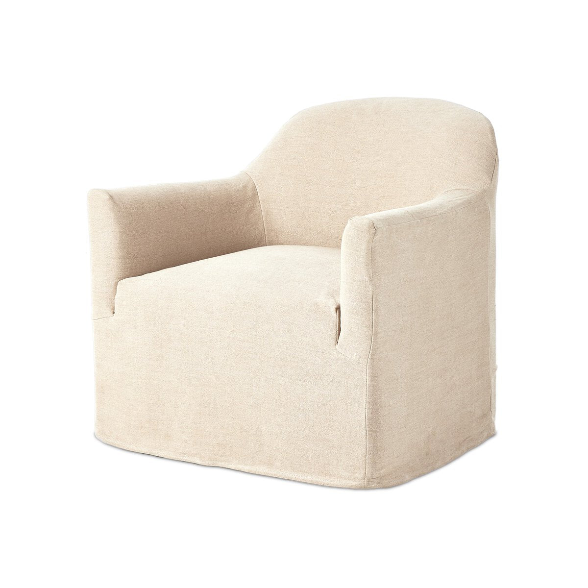 Lowell Slipcover Swivel Chair - Euro Living Furniture