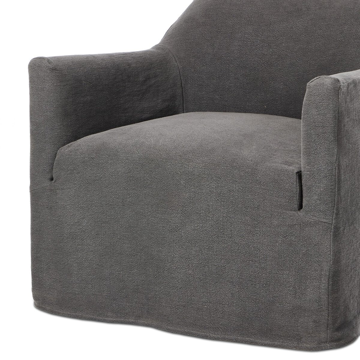 Lowell Slipcover Swivel Chair - Euro Living Furniture