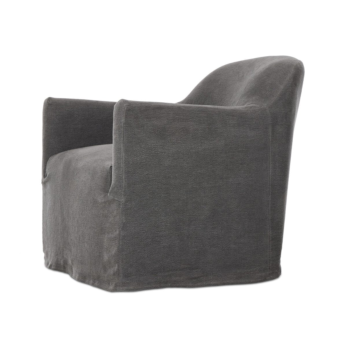 Lowell Slipcover Swivel Chair - Euro Living Furniture