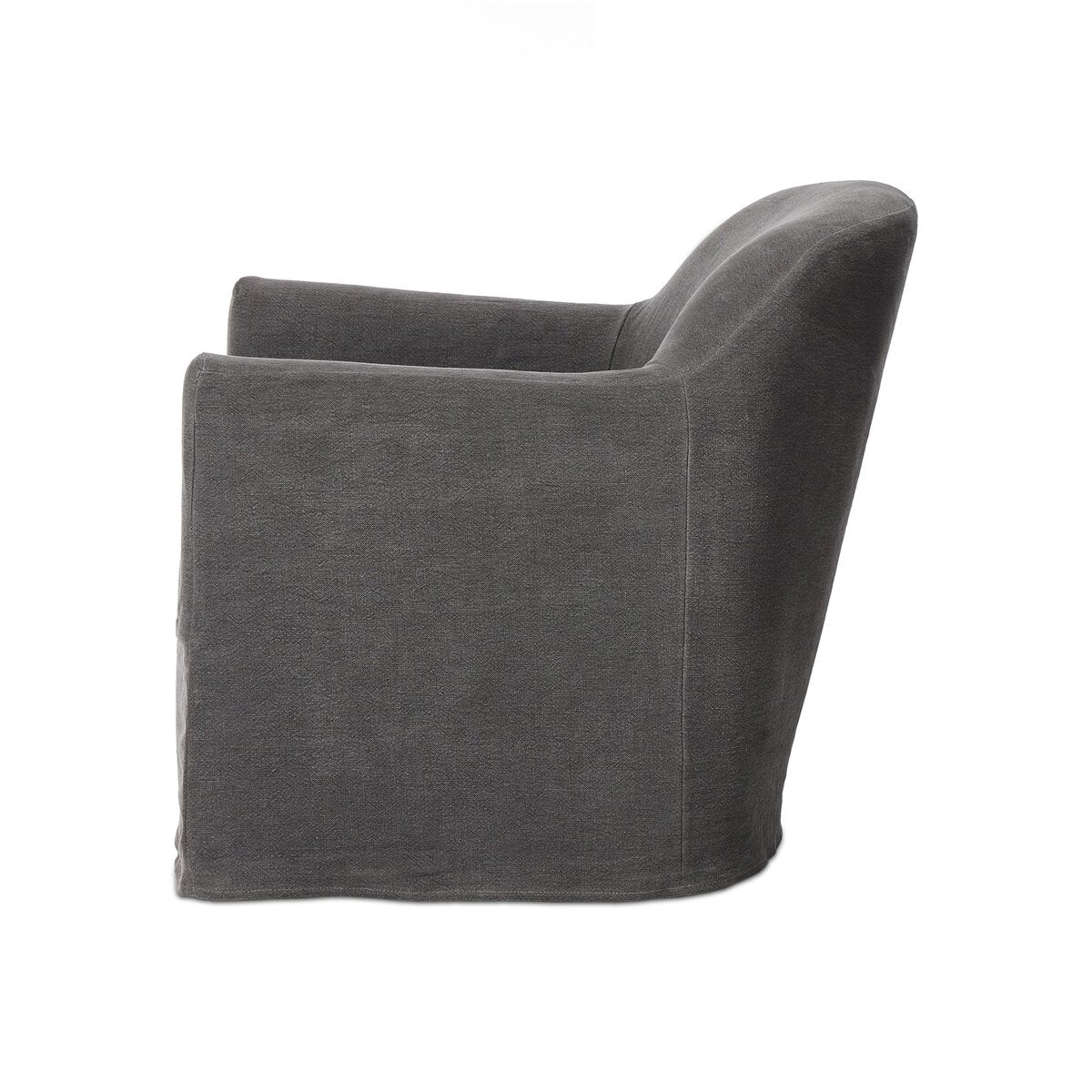 Lowell Slipcover Swivel Chair - Euro Living Furniture