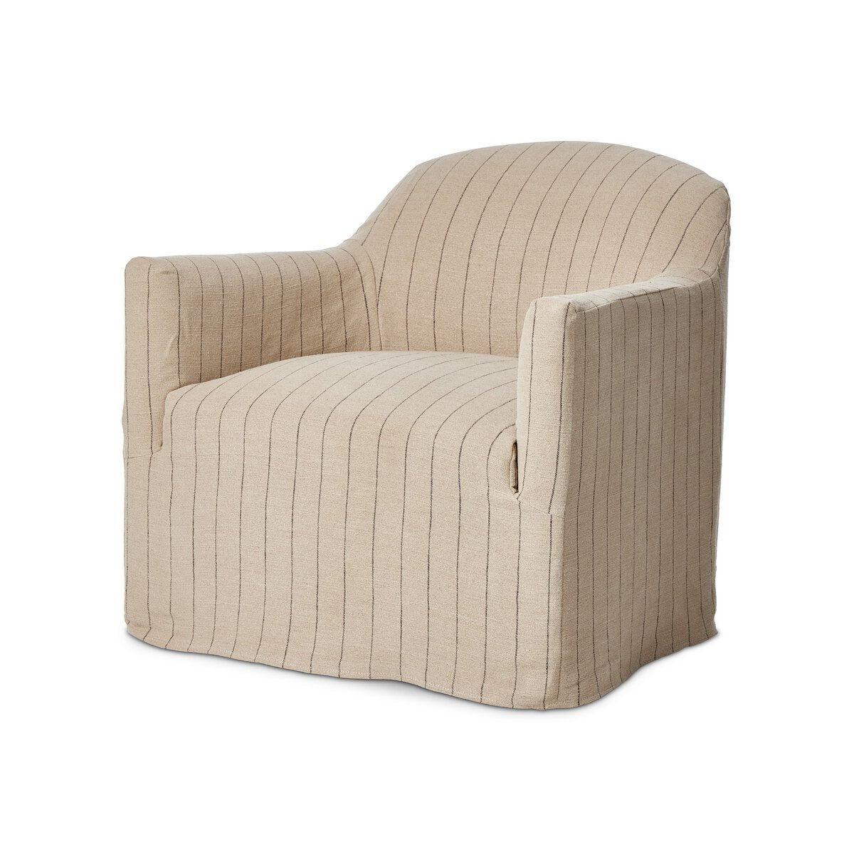 Lowell Slipcover Swivel Chair - Euro Living Furniture