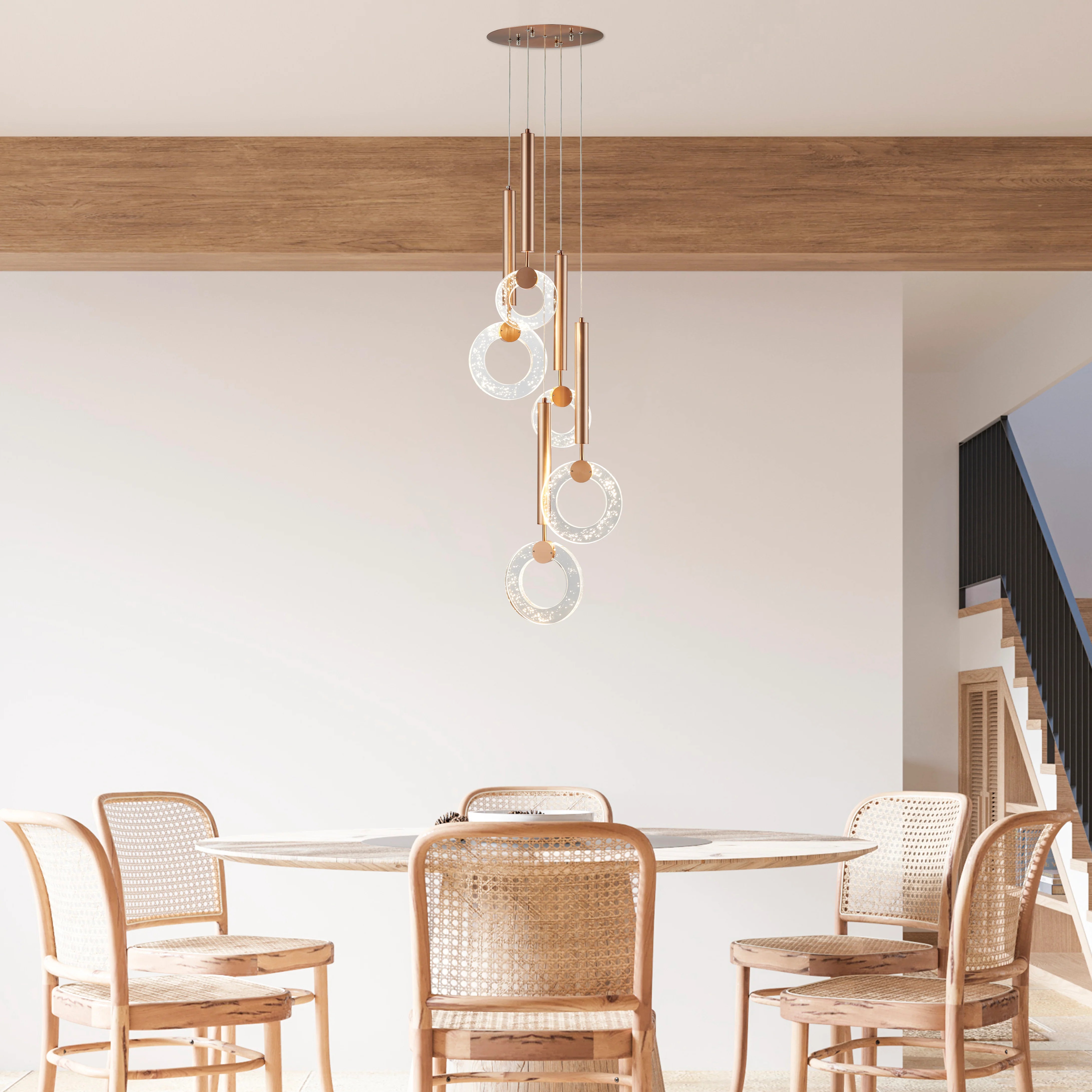 Olympic Round Chandelier
