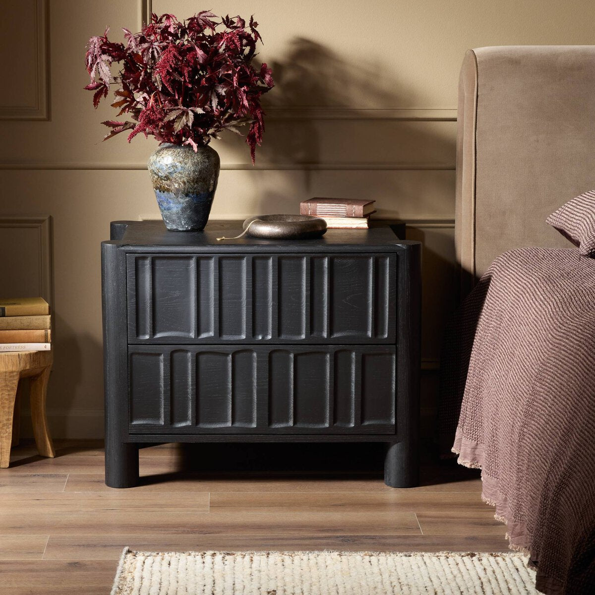 Blacky Nightstand - Euro Living Furniture