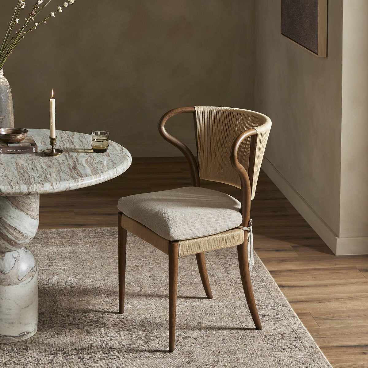 Amira Armless Dining Chair - Euro Living Furniture