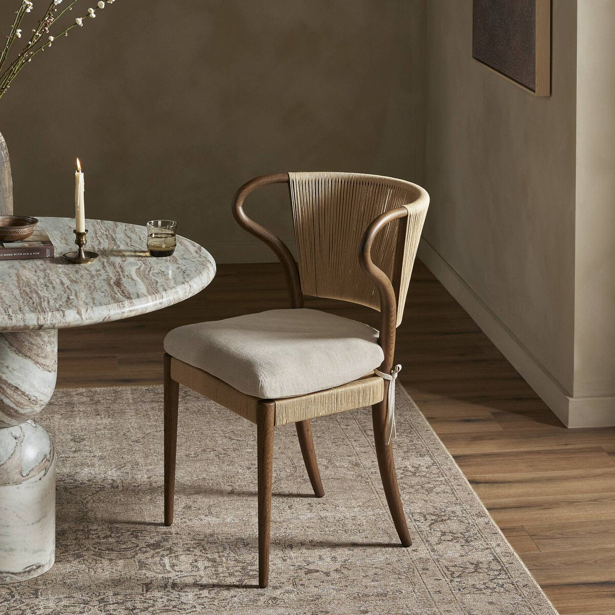 Amira Armless Dining Chair - Euro Living Furniture