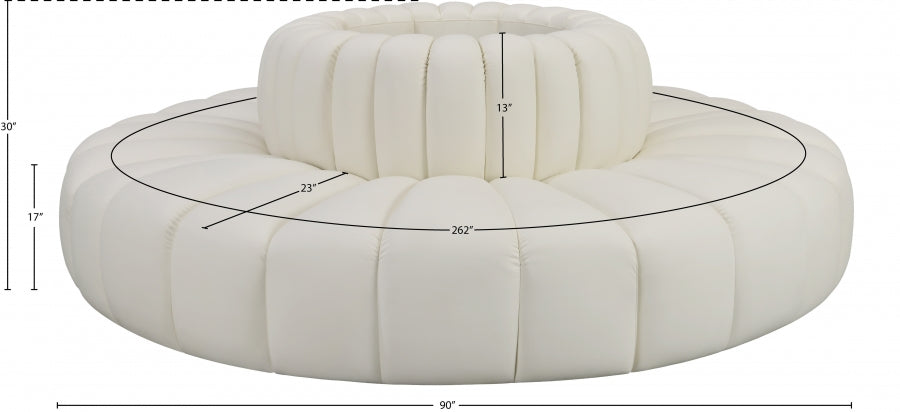 Arc Vegan Leather Sectional - Euro Living Furniture