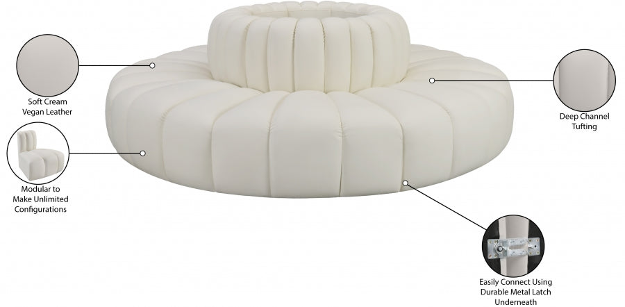 Arc Vegan Leather Sectional - Euro Living Furniture