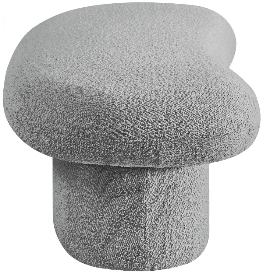 Lori Grey Fabric Benche