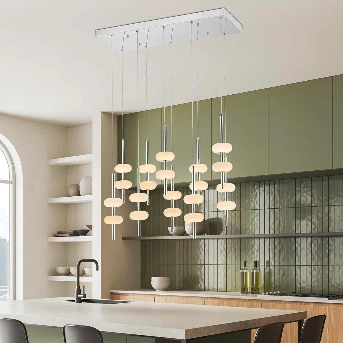 DOVE SPANISH ALABASTER CHANDELIER - Euro Living Furniture