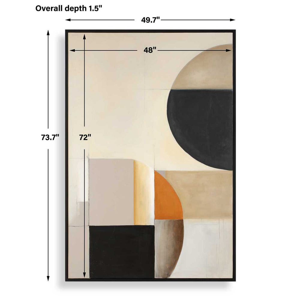 Geometric Canvas Wall Art - Euro Living Furniture