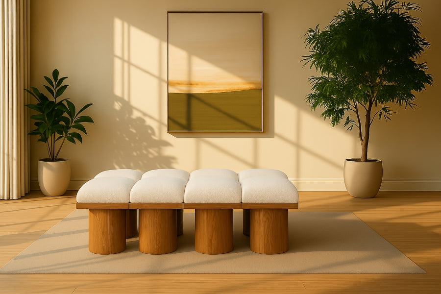 LION 8PC BENCH | BOUCLE - Euro Living Furniture