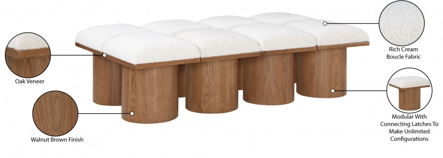 LION 8PC BENCH | BOUCLE - Euro Living Furniture