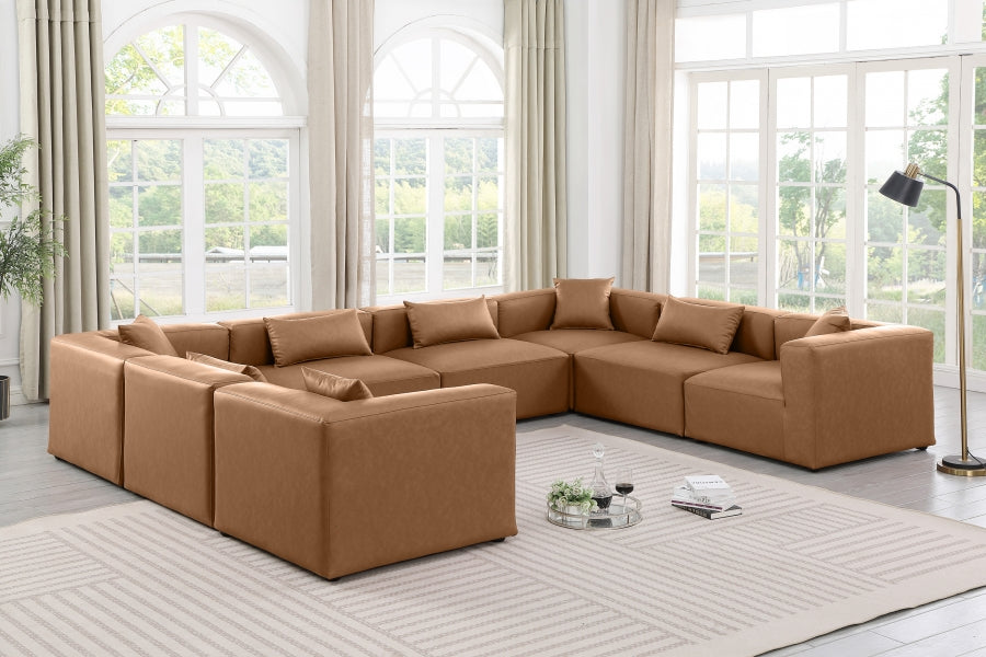 Cube vegan Leather Modular Sectional - Euro Living Furniture