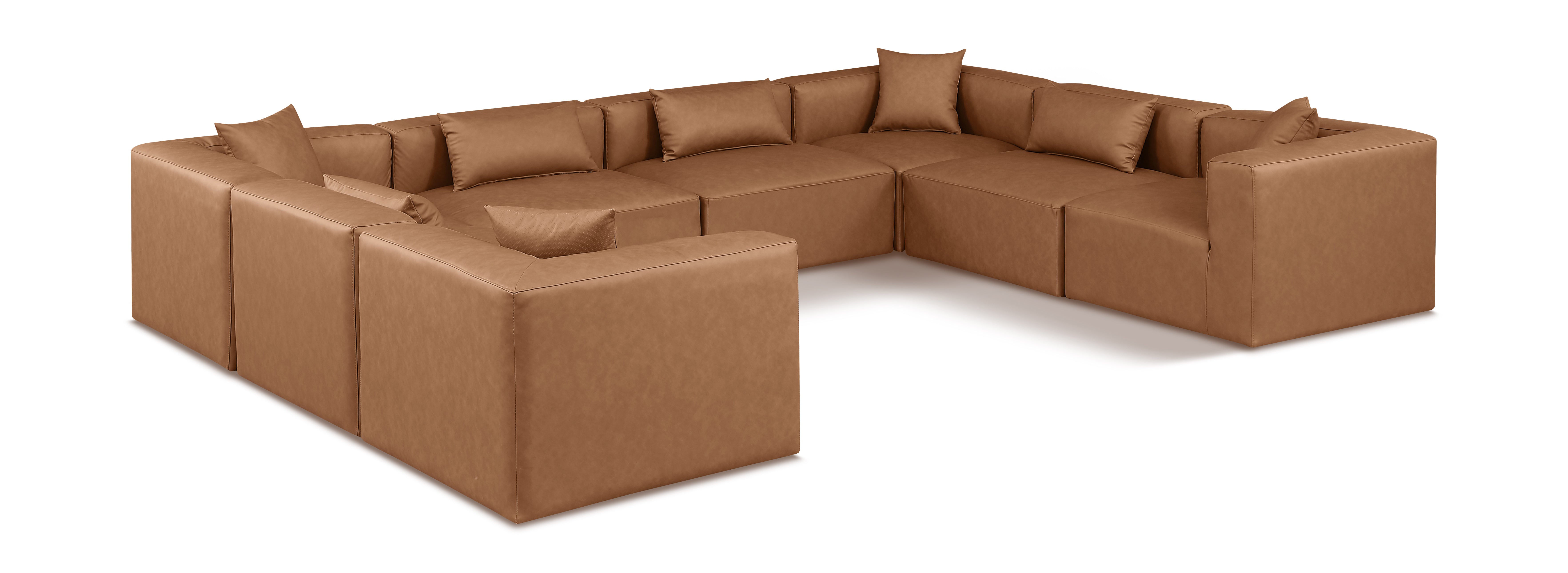 Cube vegan Leather Modular Sectional - Euro Living Furniture