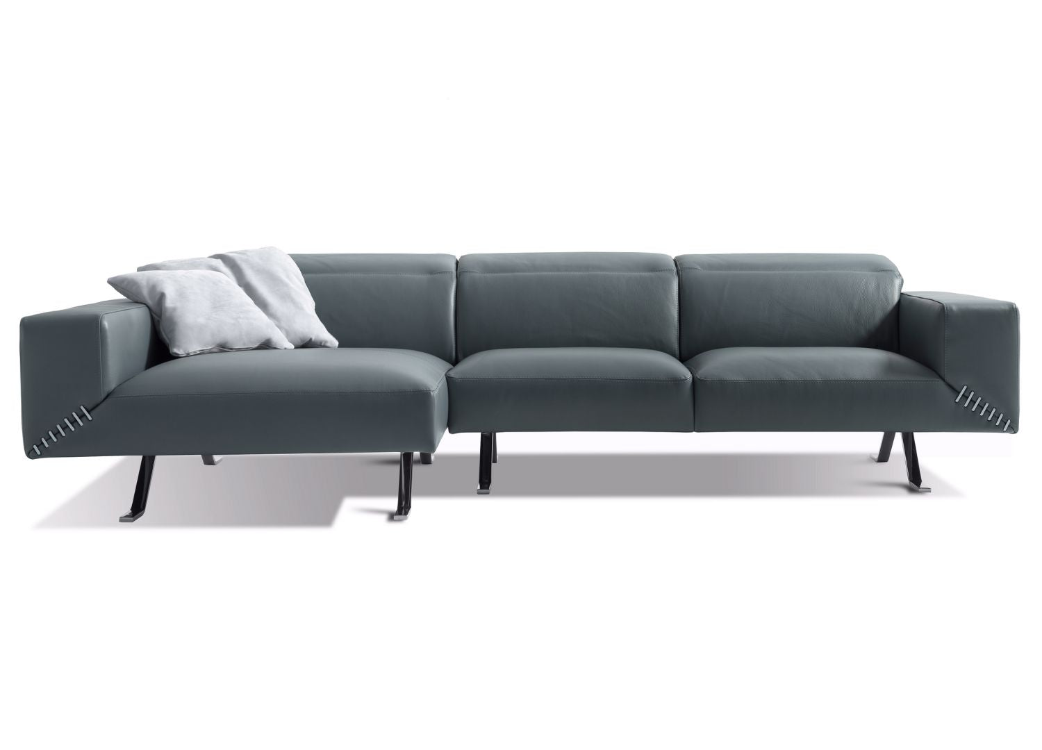 LARRY SECTIONAL | ITALIAN LEATHER - Euro Living Furniture