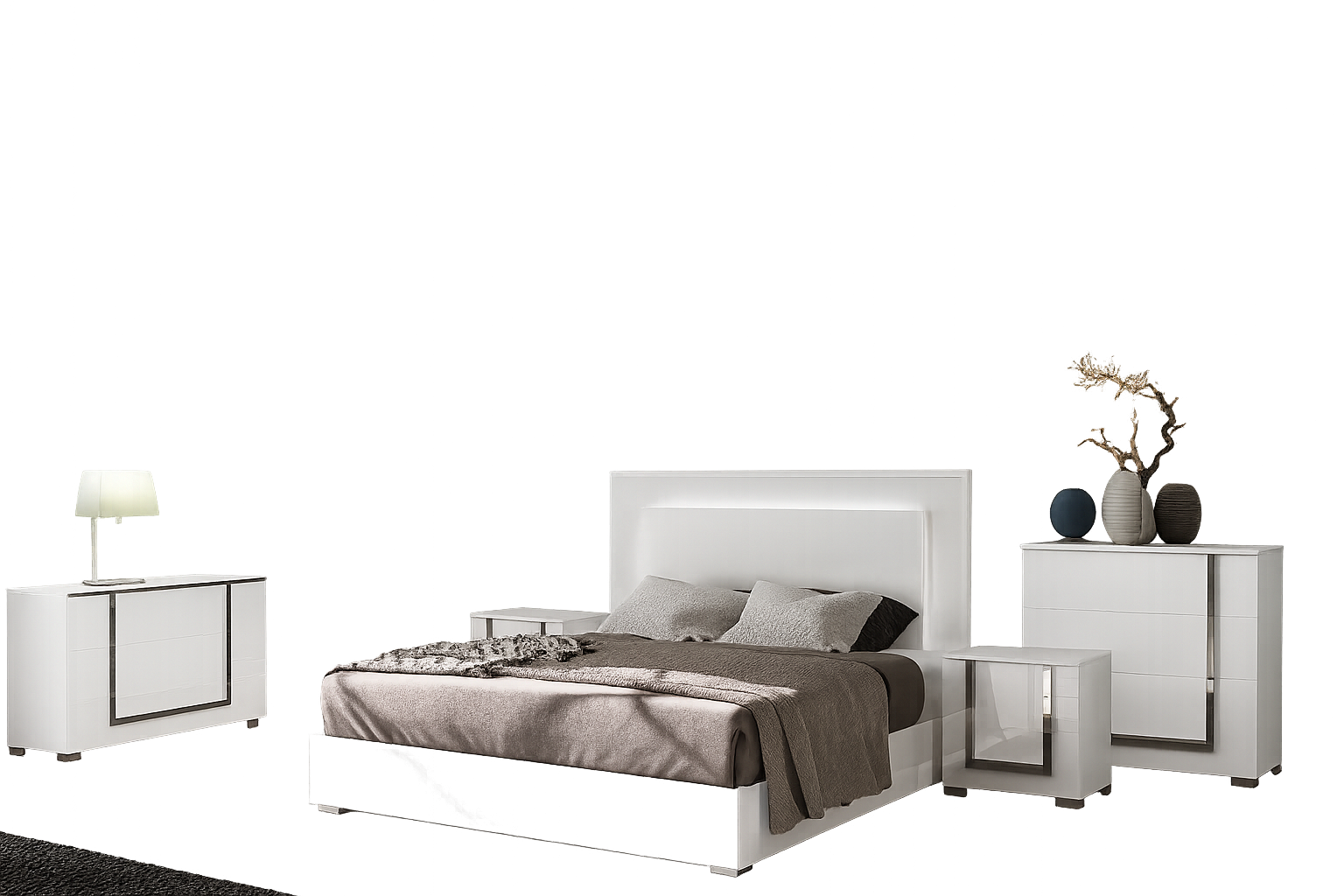 Nella King Bedroom Collection - Euro Living Furniture