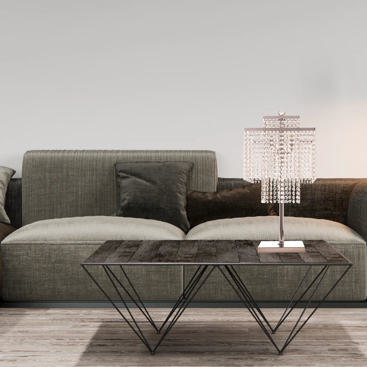 AMALIA CRYSTAL TABLE LAMP - Euro Living Furniture