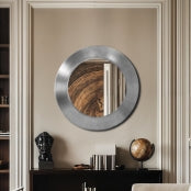 Moon Iron Round Mirror