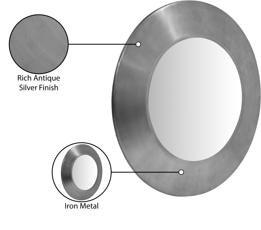Moon Iron Round Mirror