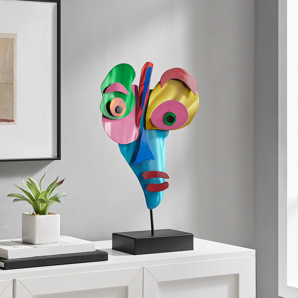 DEB & JACK MASK SCULPTURE - Euro Living Furniture