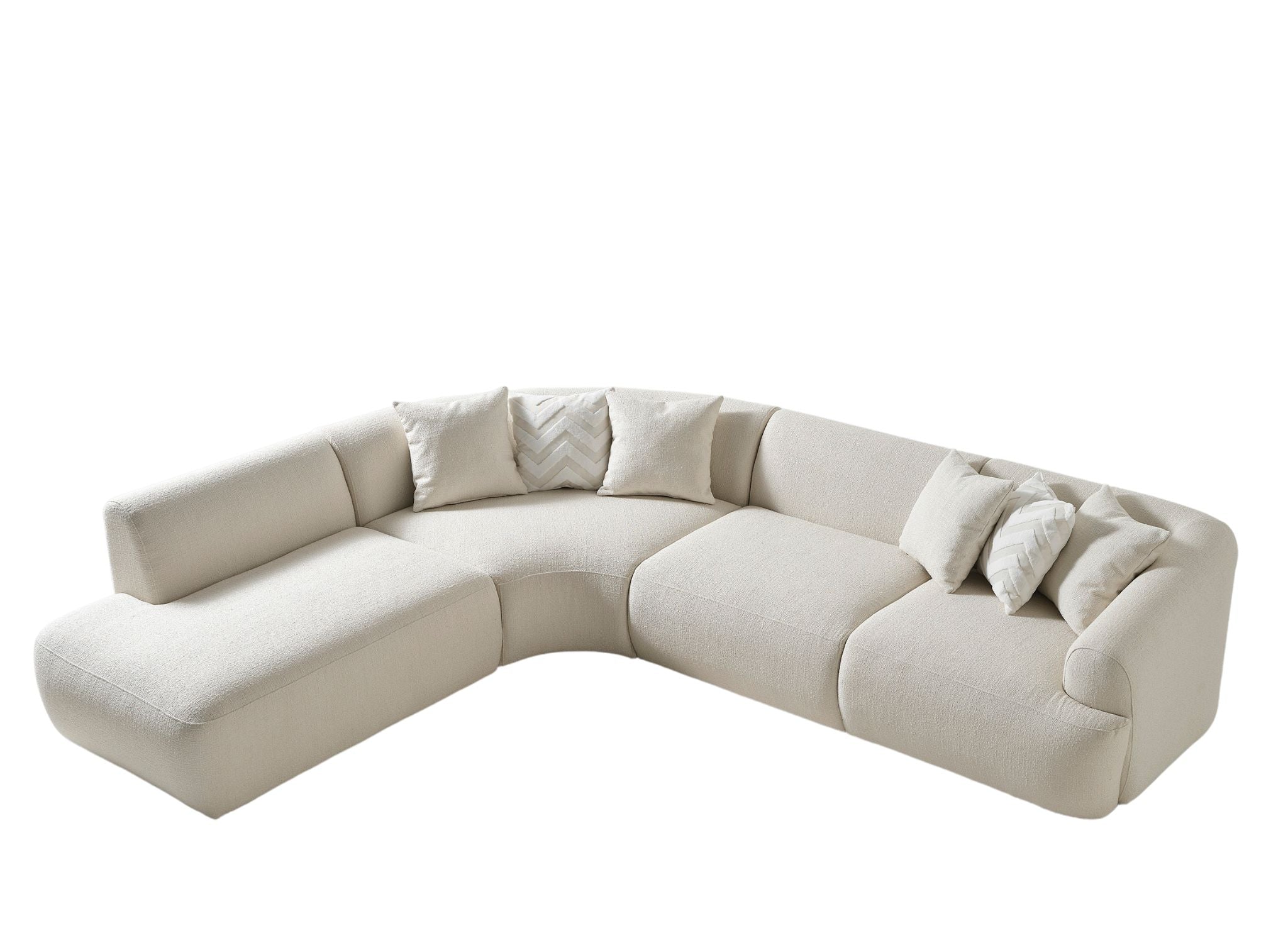 MAYA BUCLE SECTIONAL - Euro Living Furniture