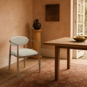 Ricci Dining Chair Walnut Legs - Euro Living Furniture