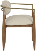 Ricci Dining Chair Walnut Legs - Euro Living Furniture