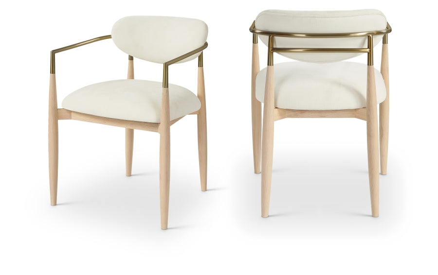 Ricci Dining Chair Natural Wood - Euro Living Furniture